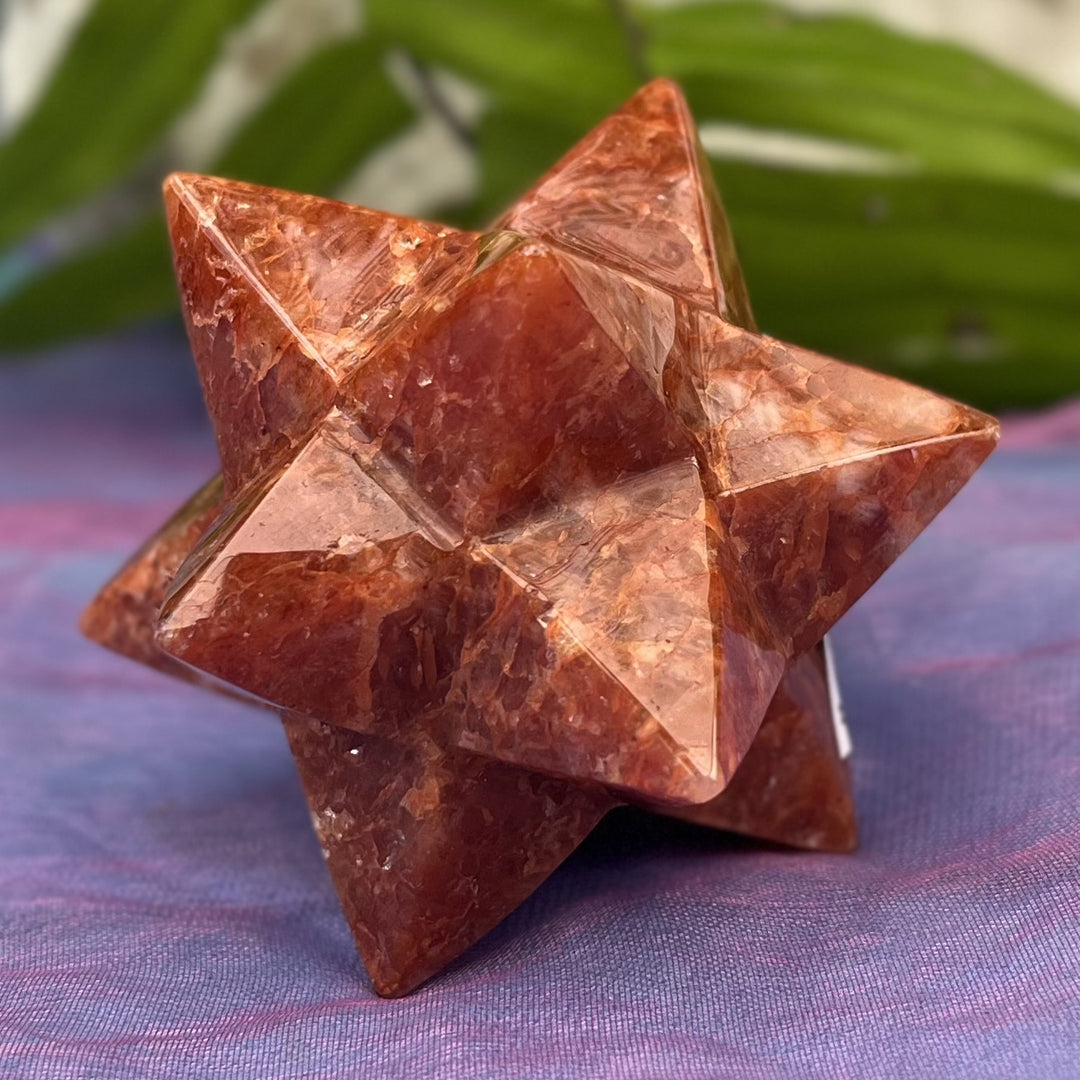Dodecahedron Fire Quartz 7 cm
