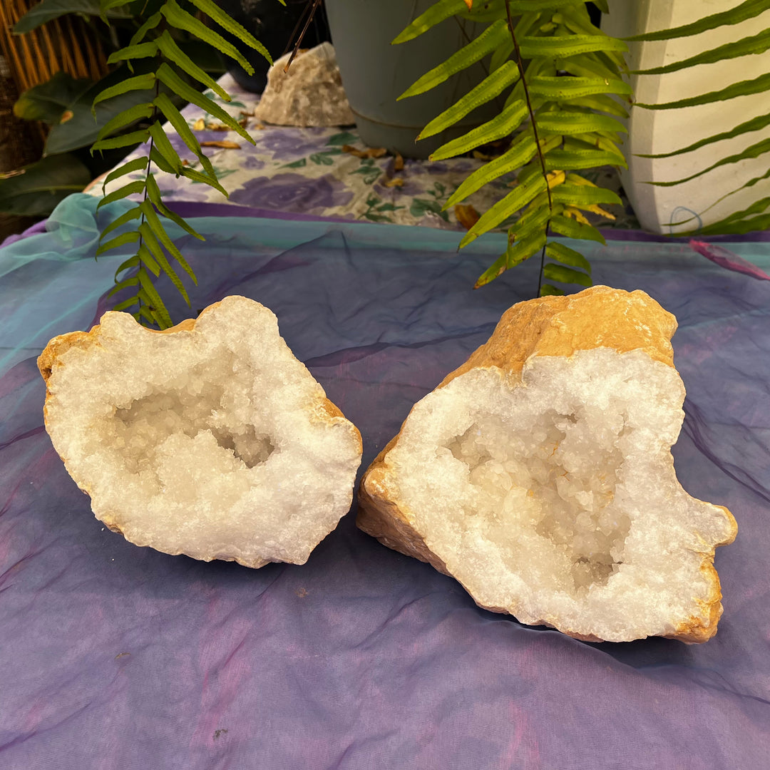 Geode Moroccan Quartz Pair XL IN STORE ONLY