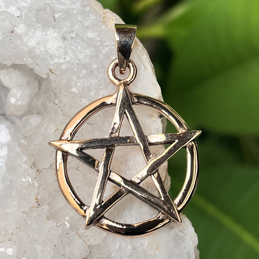 Pendant Bronze Pentacle 4.0 cm