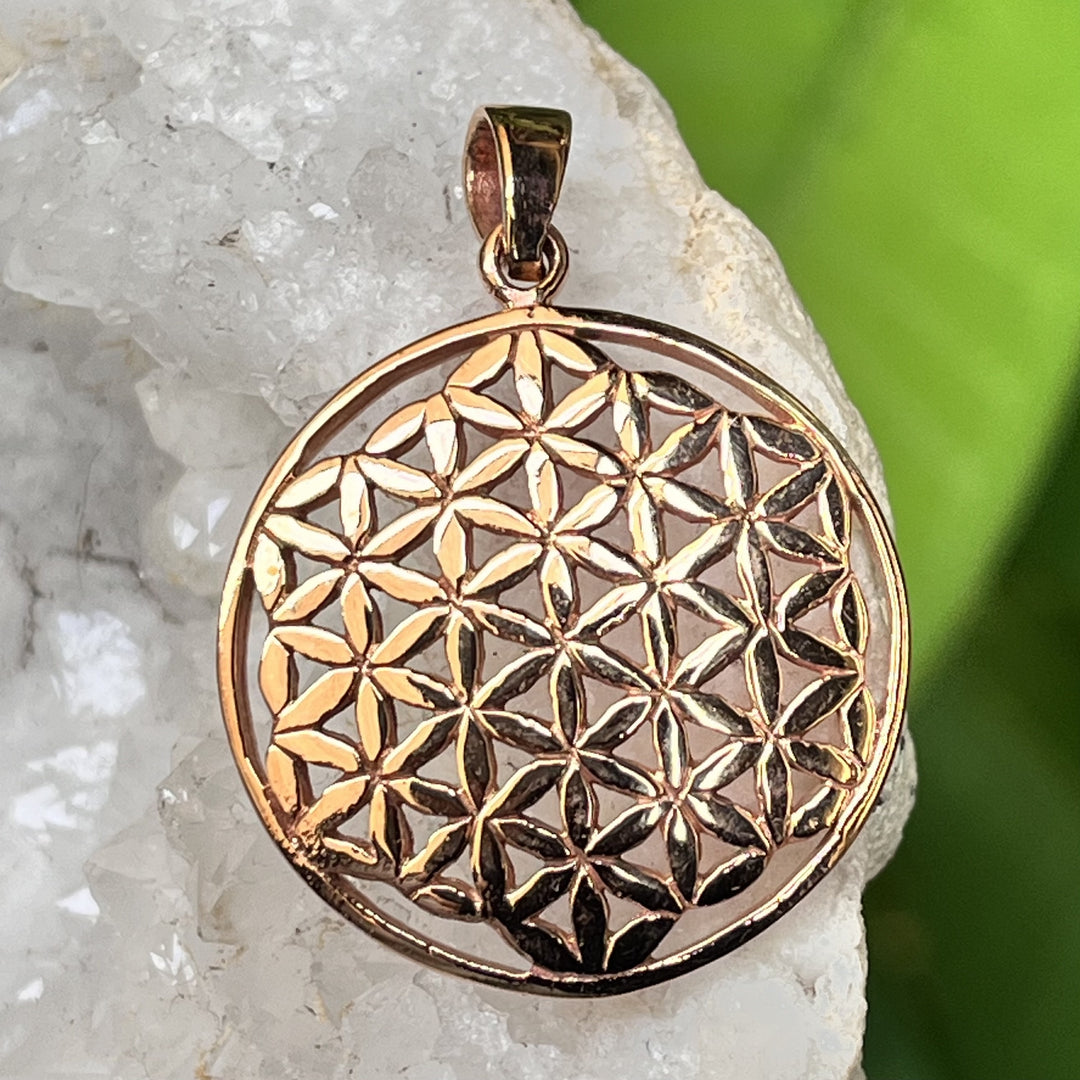 Pendant Bronze Flower of Life 4.5 cm