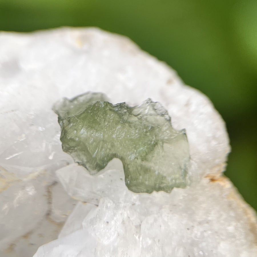 Moldavite Besednice Raw Specimen 0.5g | Carpe Diem With Remi