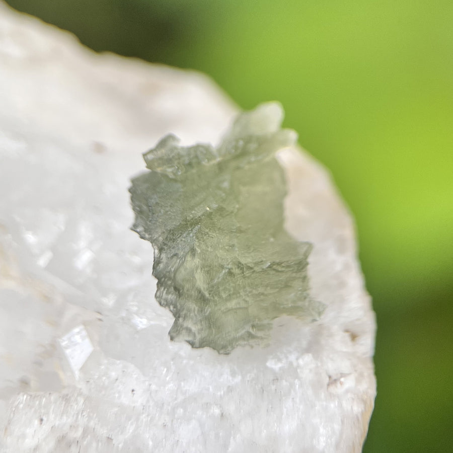 Moldavite Besednice Raw Specimen 0.7g | Carpe Diem With Remi