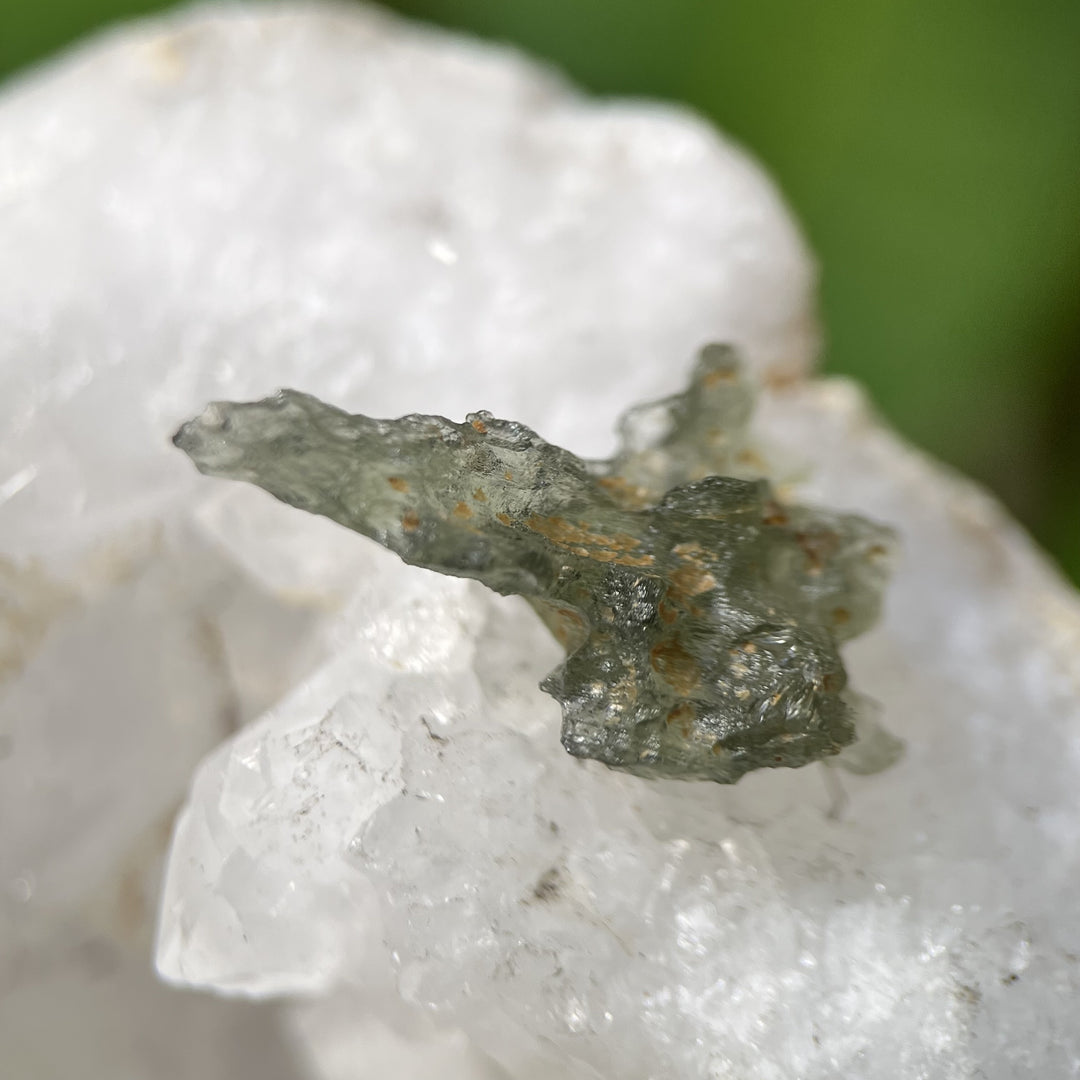 Moldavite Besednice Raw Specimen 0.90g | Carpe Diem With Remi