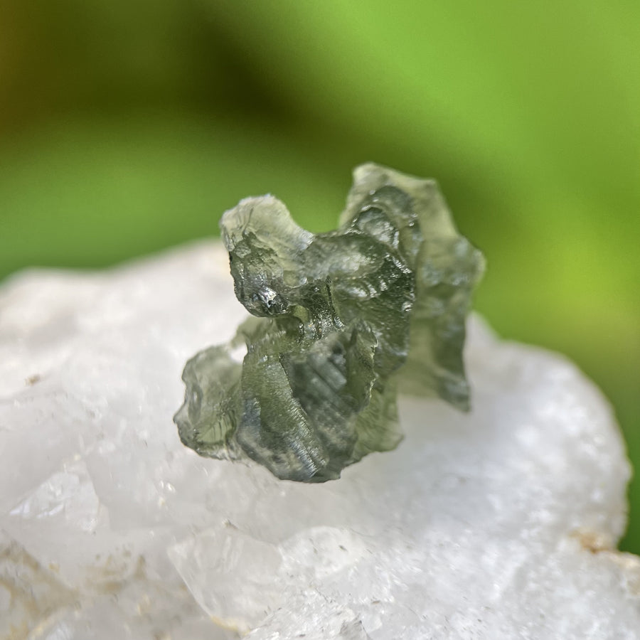 Moldavite Besednice Raw Specimen 1.0g | Carpe Diem With Remi