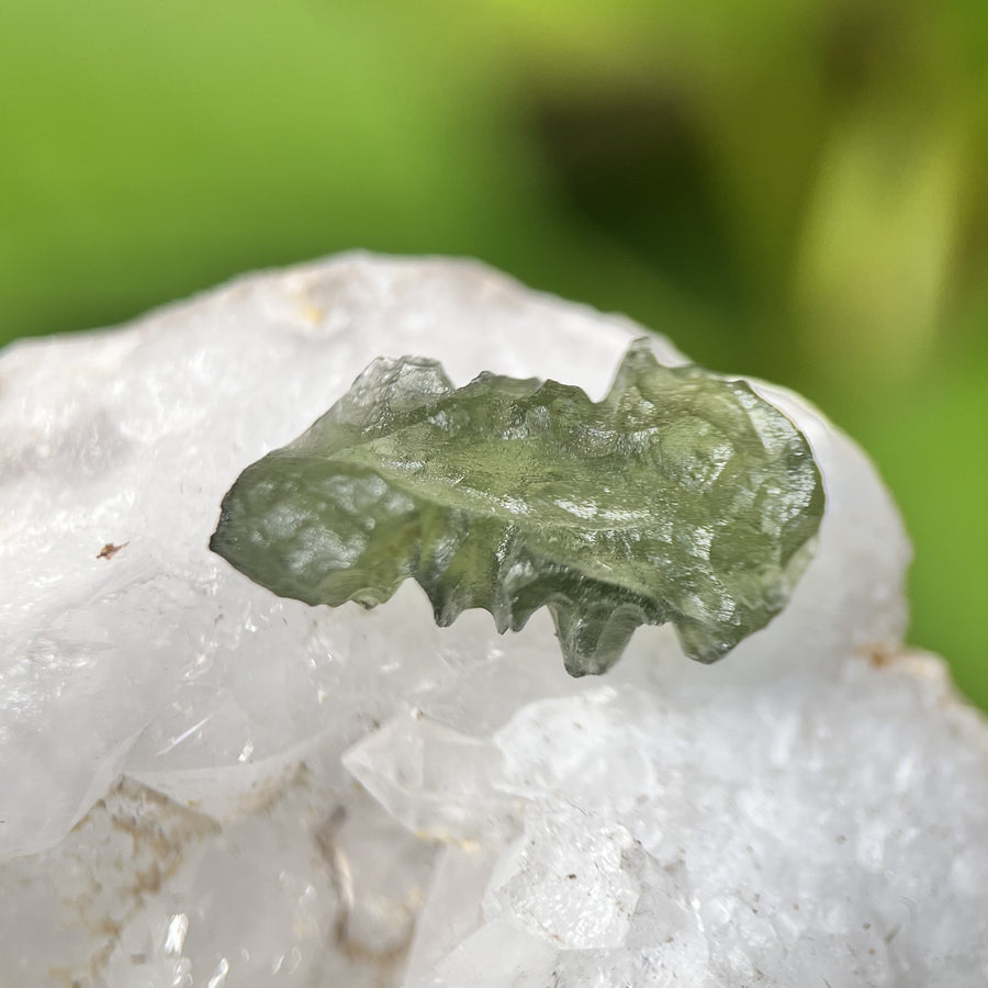 Moldavite Besednice Raw Specimen 1.1g | Carpe Diem With Remi