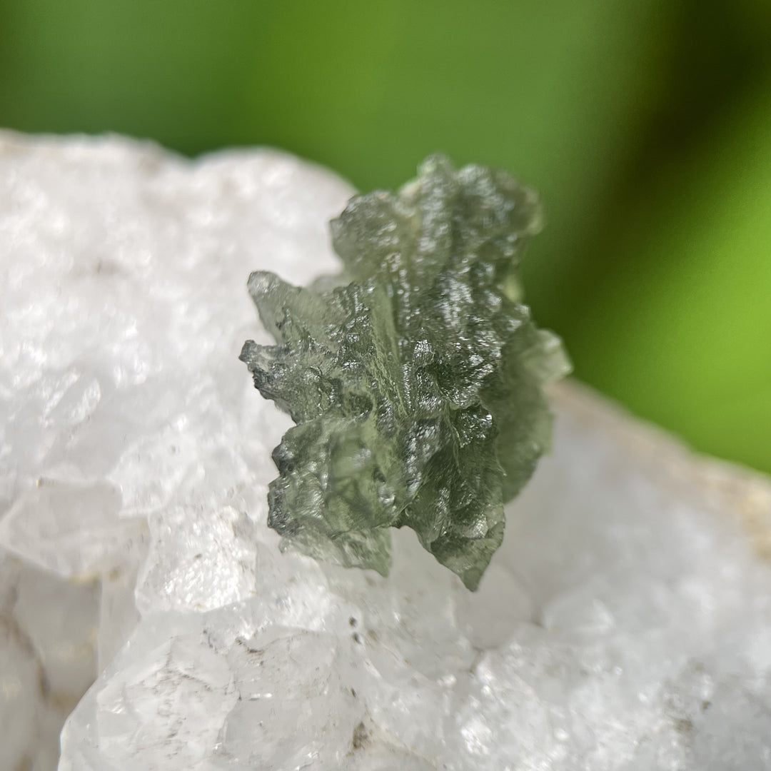 Moldavite Besednice Raw Specimen 1.3g | Carpe Diem With Remi