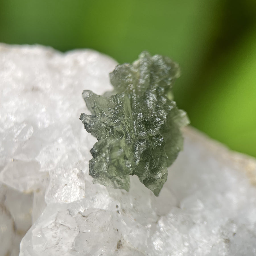 Moldavite Besednice Raw Specimen 1.3g | Carpe Diem With Remi