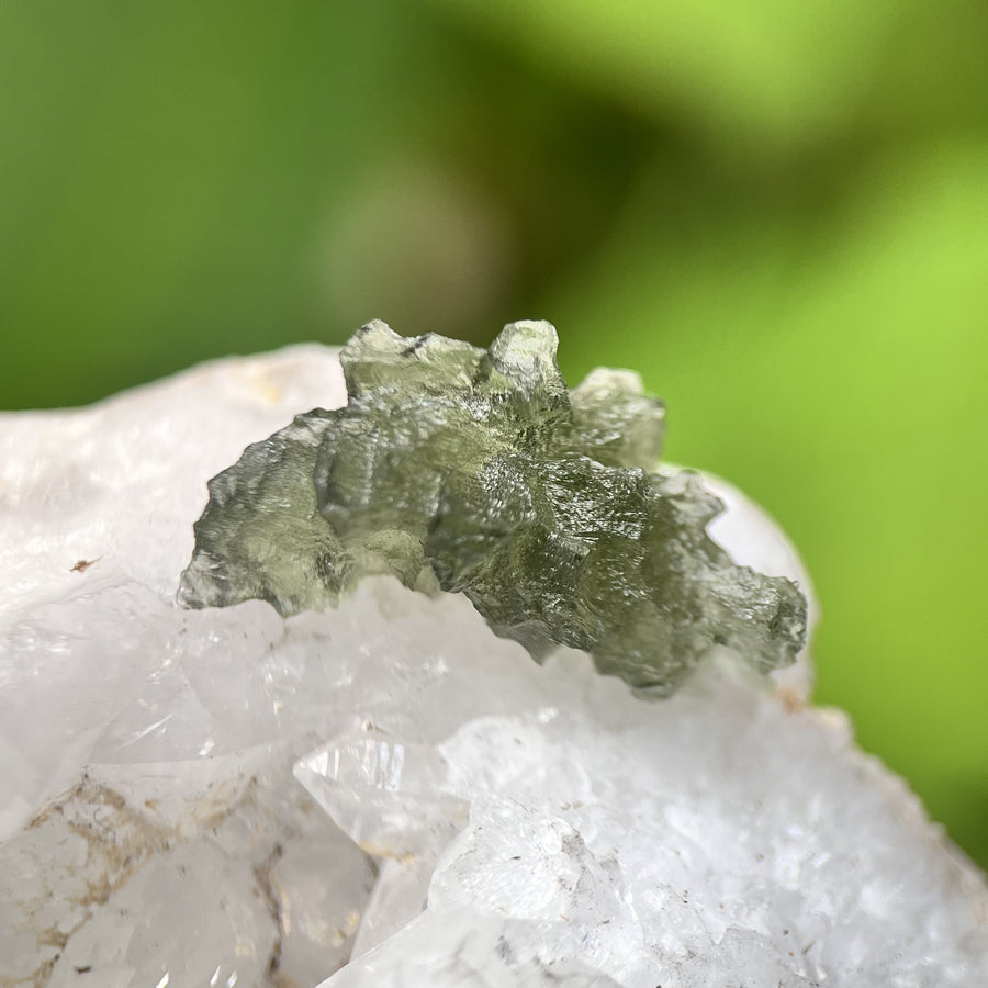 Moldavite Besednice Raw Specimen 1.30g | Carpe Diem With Remi