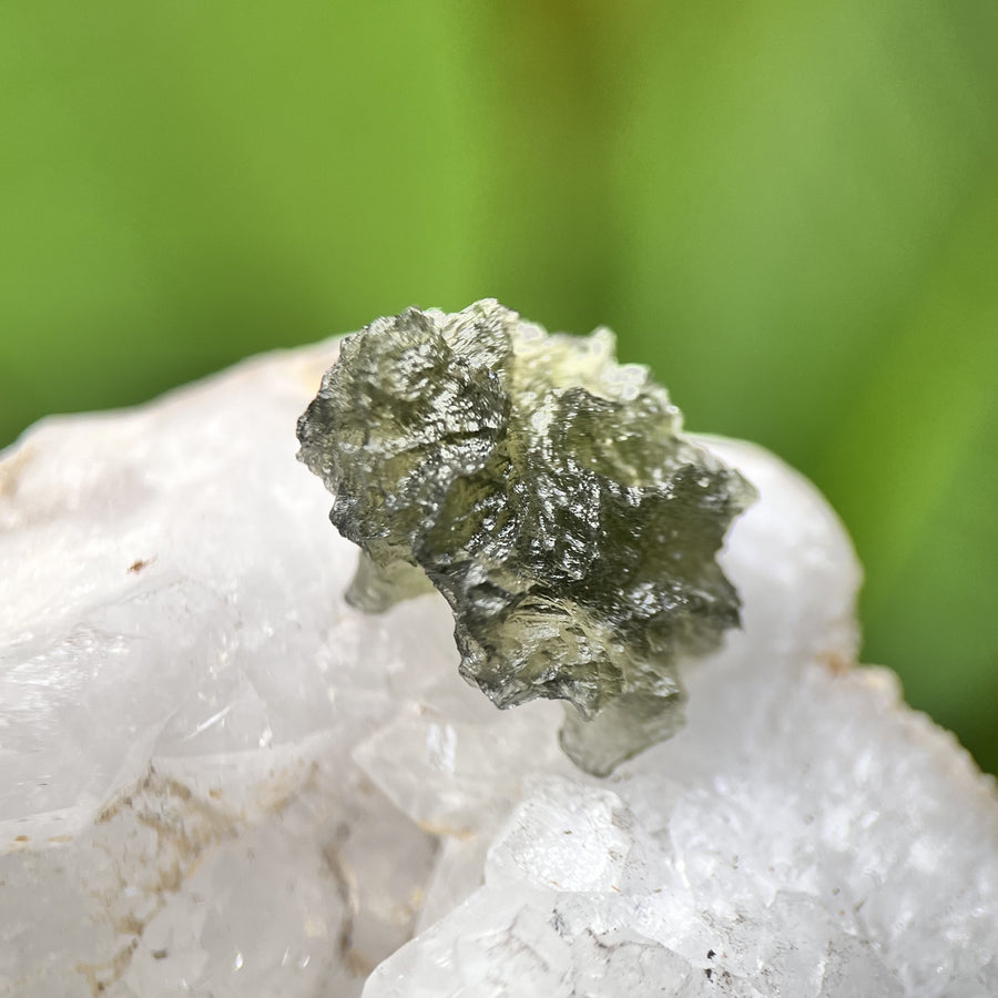 Moldavite Besednice Raw Specimen 1.4g | Carpe Diem With Remi