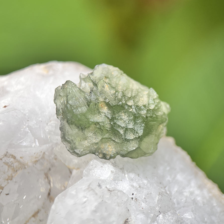 Moldavite Besednice Raw Specimen 1.7g | Carpe Diem With Remi