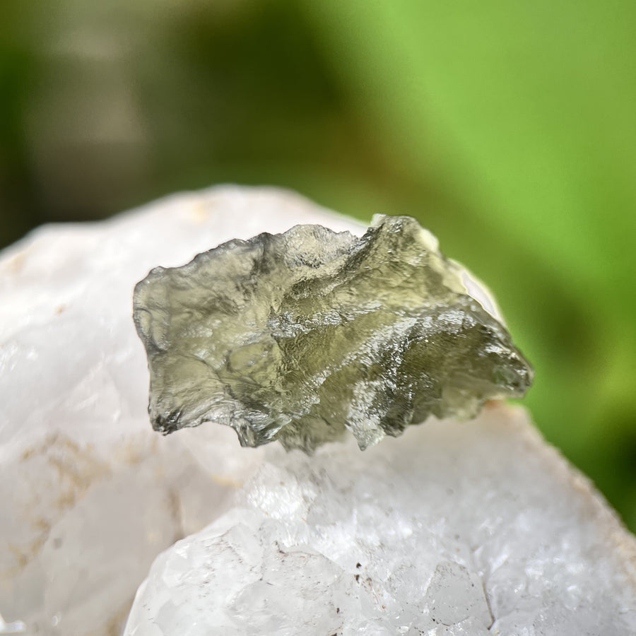 Moldavite Besednice Raw Specimen 1.70g | Carpe Diem With Remi