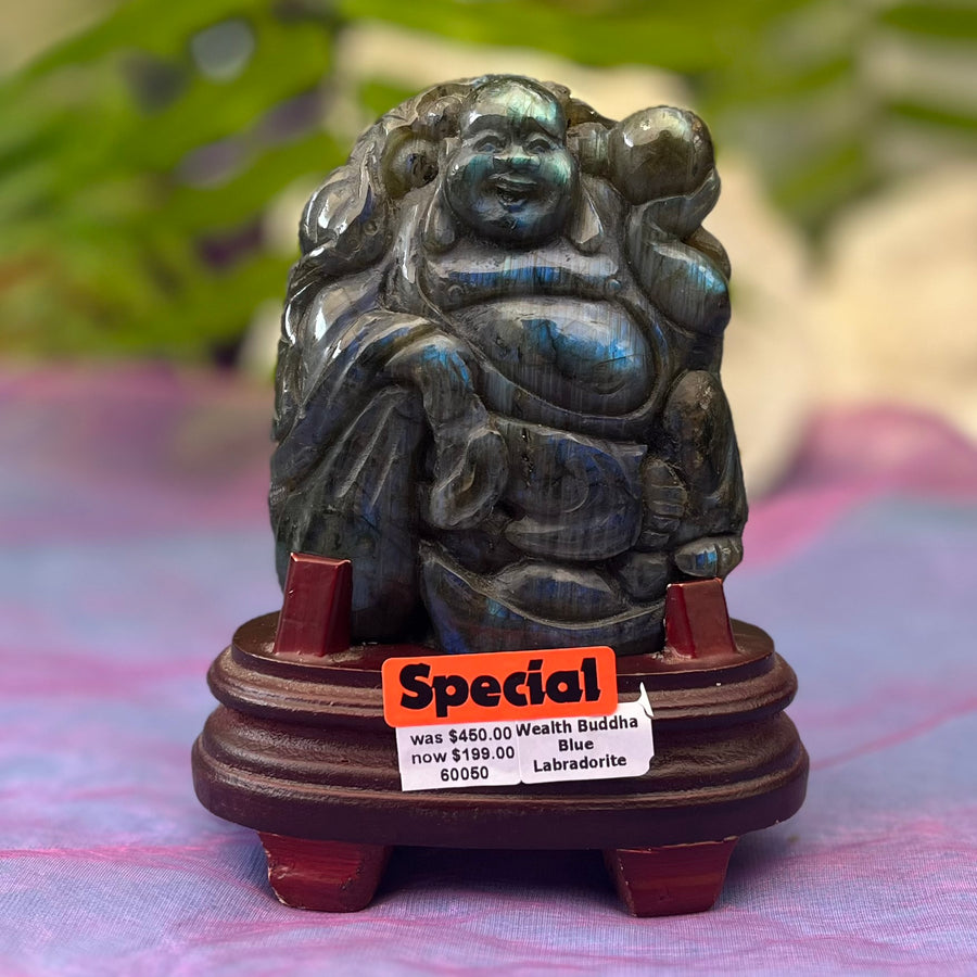 Buddha  Labradorite On Stand | Carpe Diem With Remi
