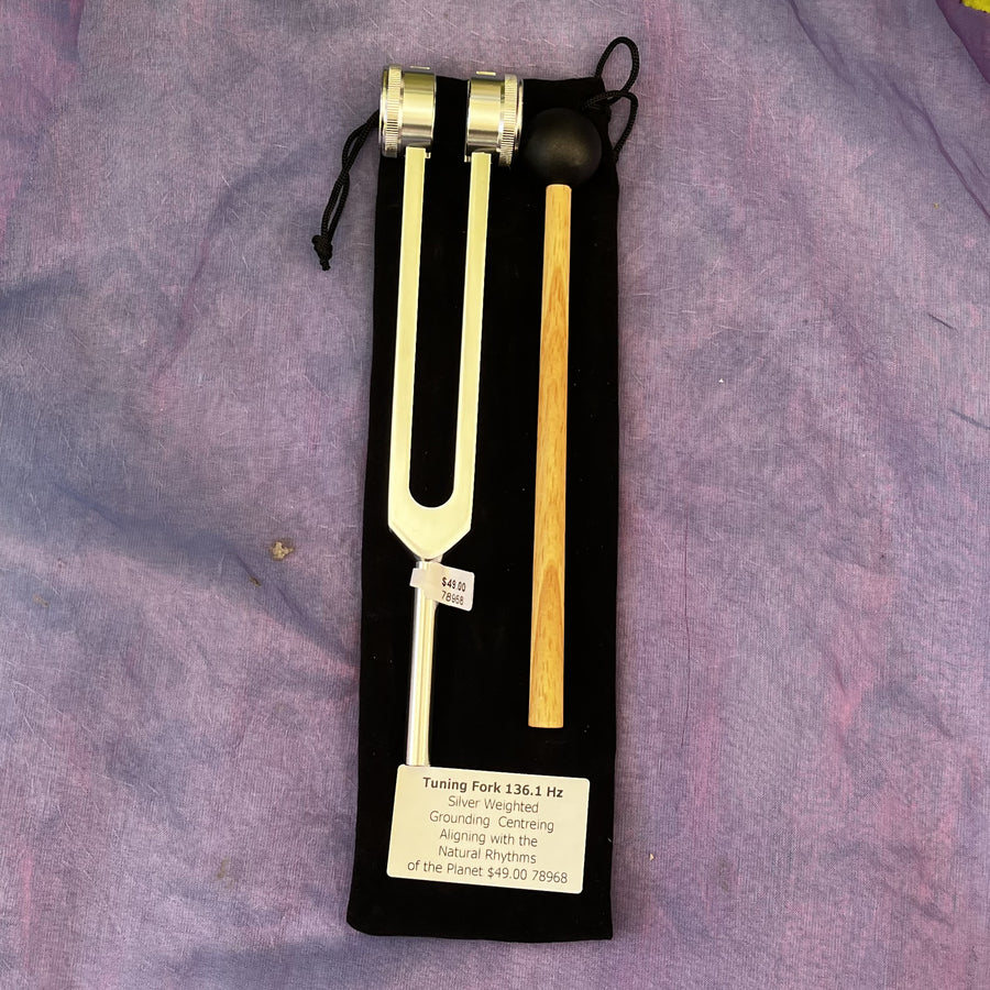 Tuning Fork 136.1 Hz Weighted Silver | Carpe Diem With Remi