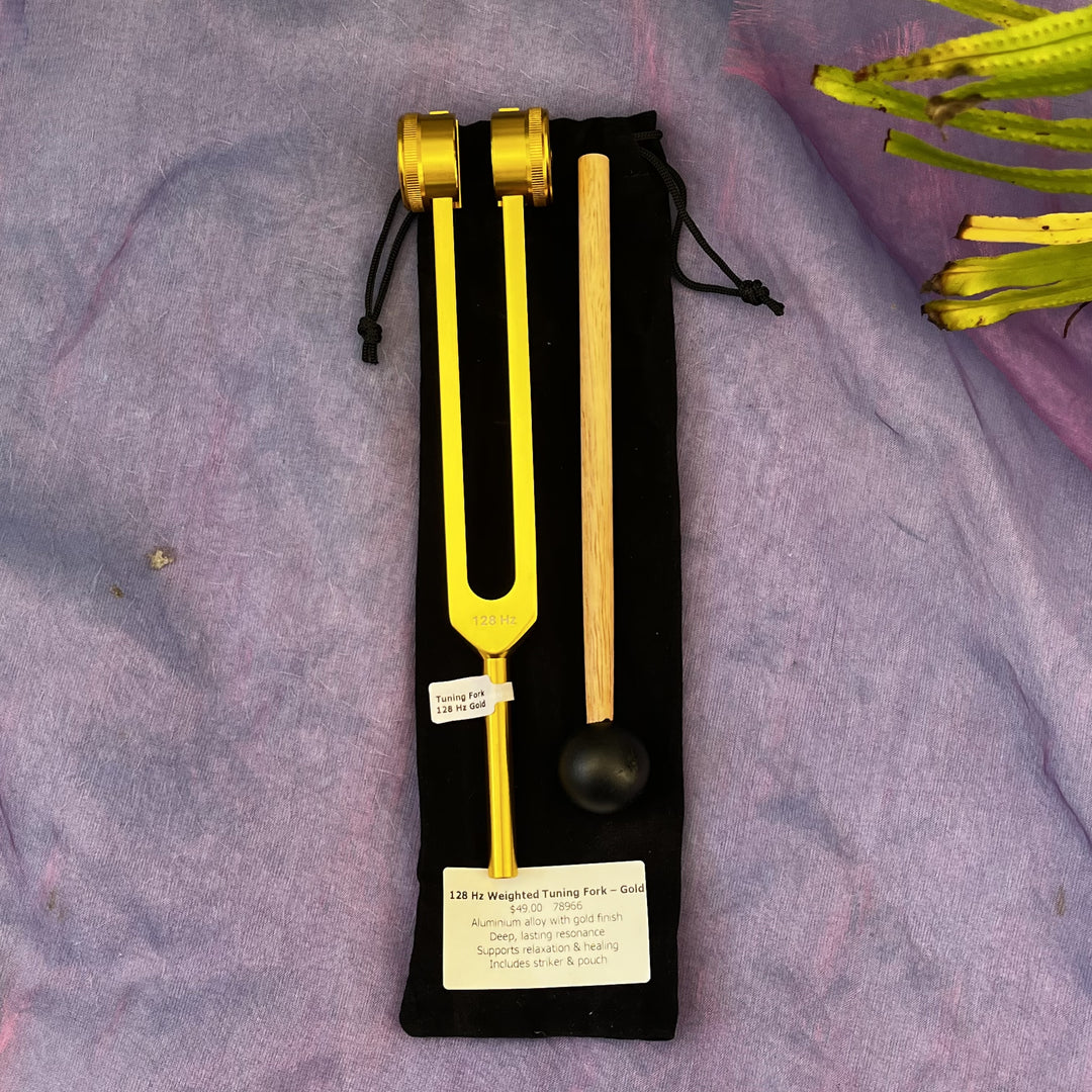 Tuning Fork 128 Hz Weighted Gold | Carpe Diem With Remi