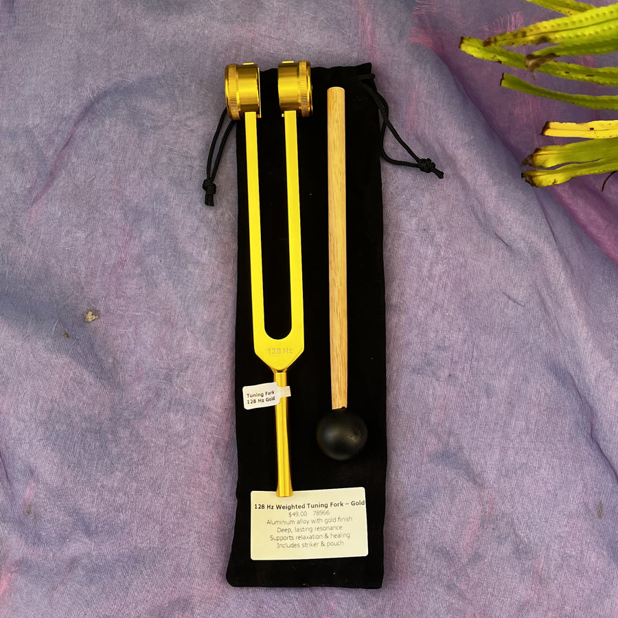Tuning Fork 128 Hz Weighted Gold | Carpe Diem With Remi