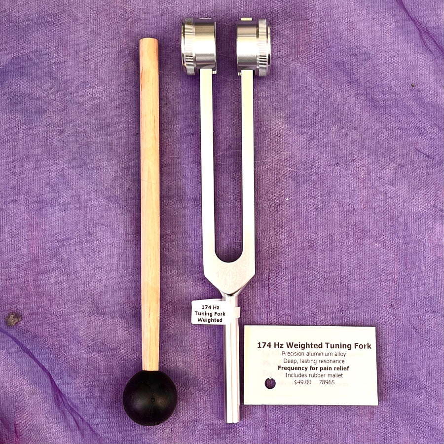 Tuning Fork 174 Hz Weighted Silver | Carpe Diem With Remi