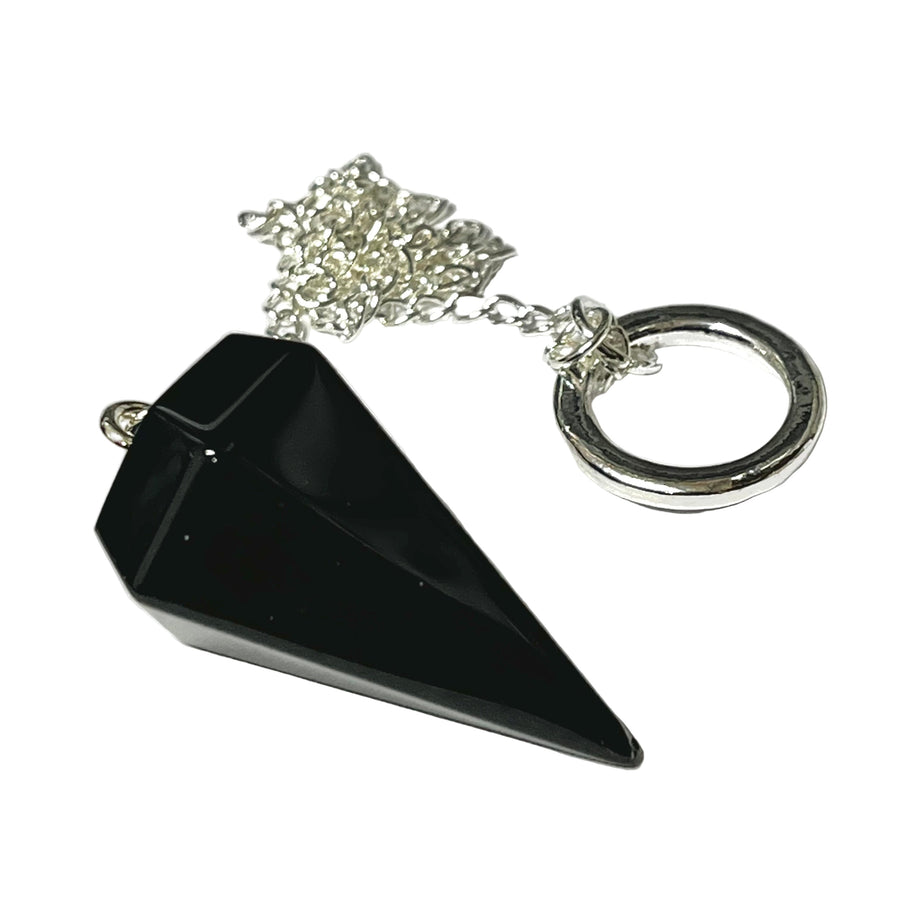 Pendulum Black Obsidian Six Sided | Carpe Diem With Remi