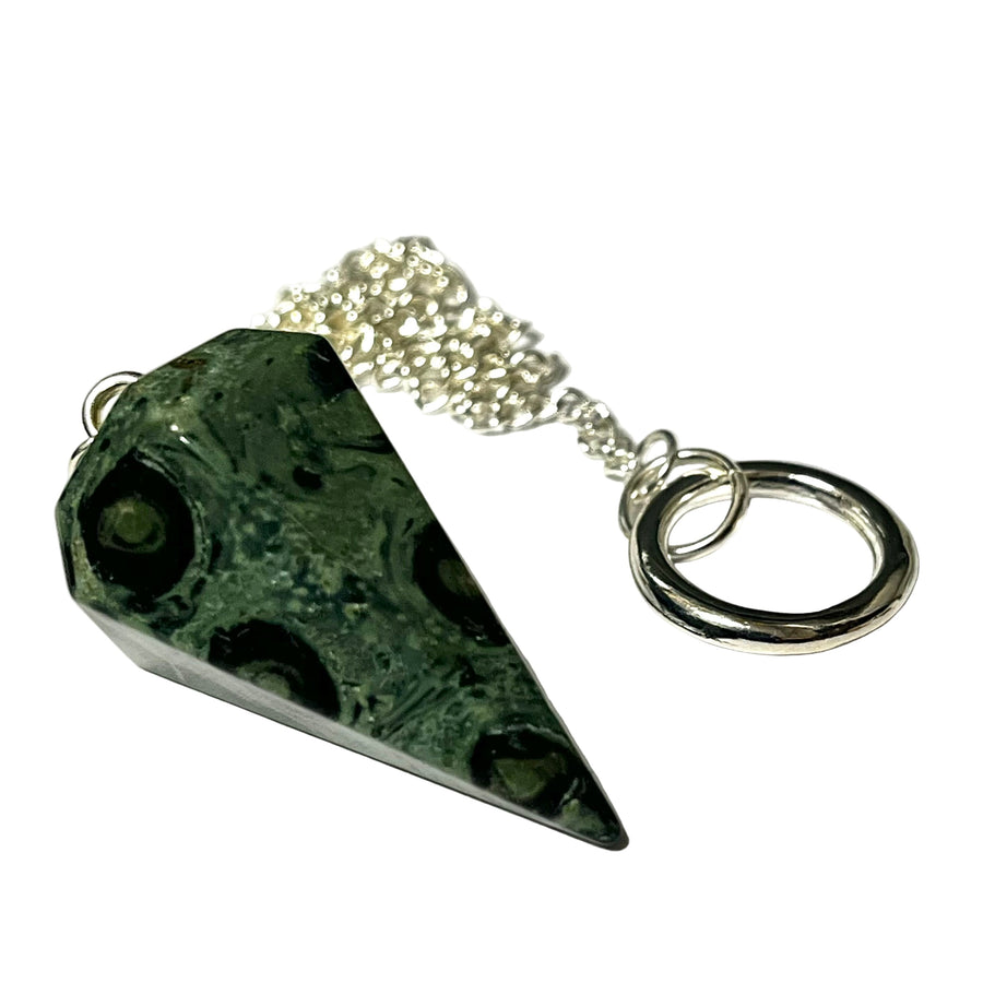 Pendulum Kambaba Jasper Six Sided | Carpe Diem With Remi