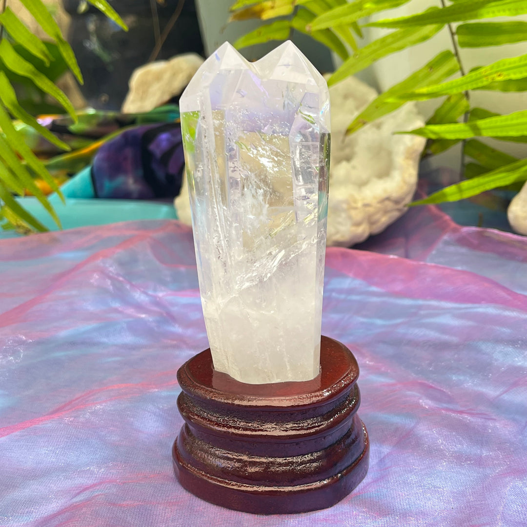 Clear Quartz Twin Point Light Refractions | Carpe Diem With Remi