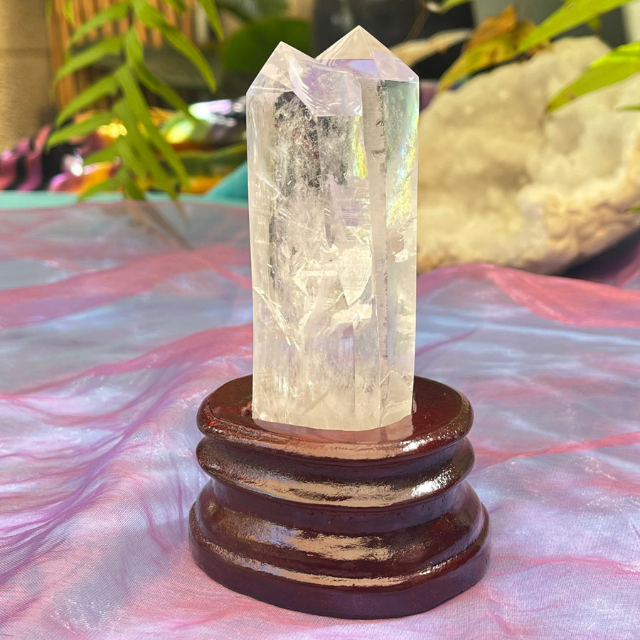 Clear Quartz Twin Tabby Lightbeam / Rainbow | Carpe Diem With Remi