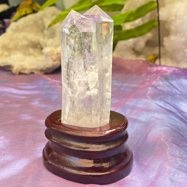 Clear Quartz Twin Tabby Lightbeam / Rainbow | Carpe Diem With Remi