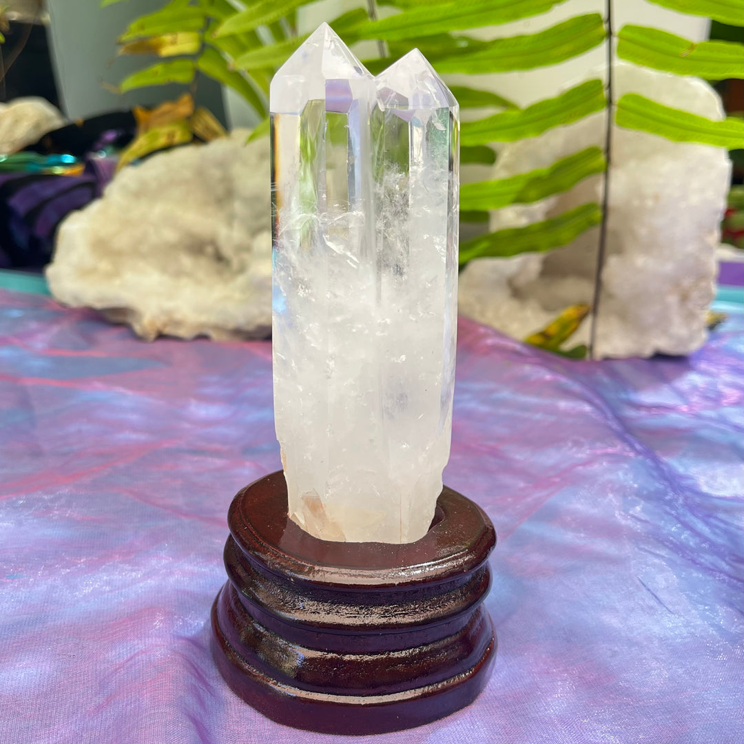 Clear Quartz Twin Point Energy Amplifier | Carpe Diem With Remi