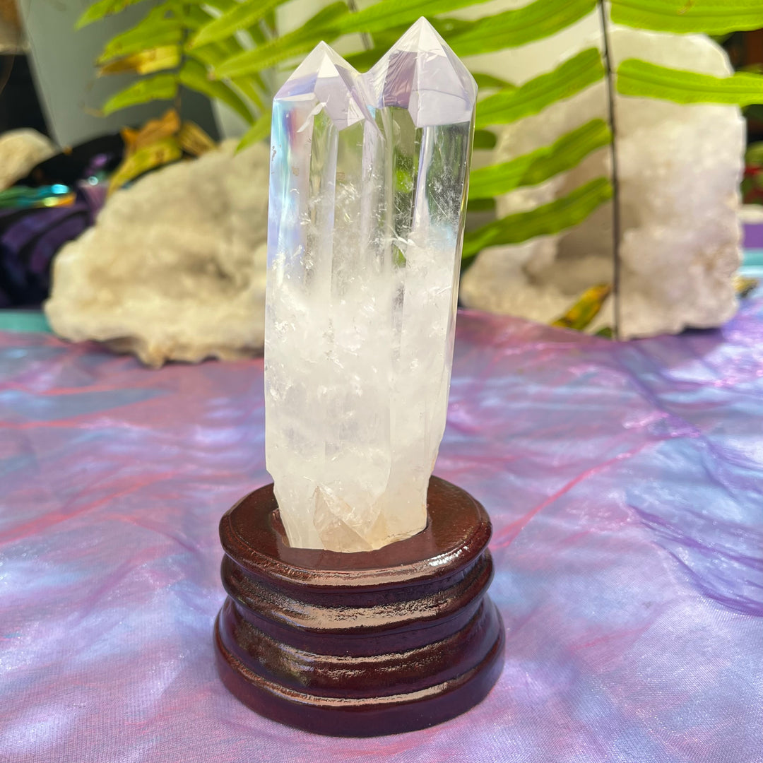 Clear Quartz Twin Point Energy Amplifier | Carpe Diem With Remi