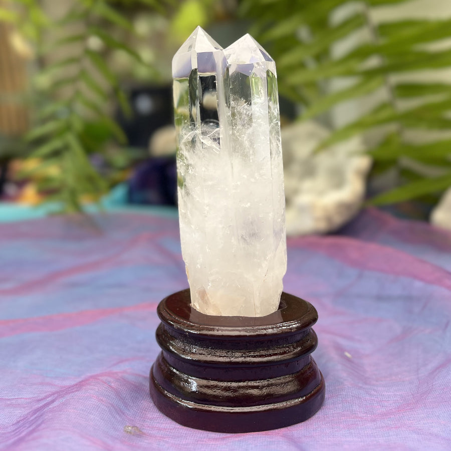Clear Quartz Twin Point Energy Amplifier | Carpe Diem With Remi