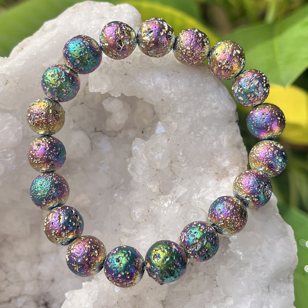 Bracelet Aura Lava 10 mm Beads | Carpe Diem With Remi