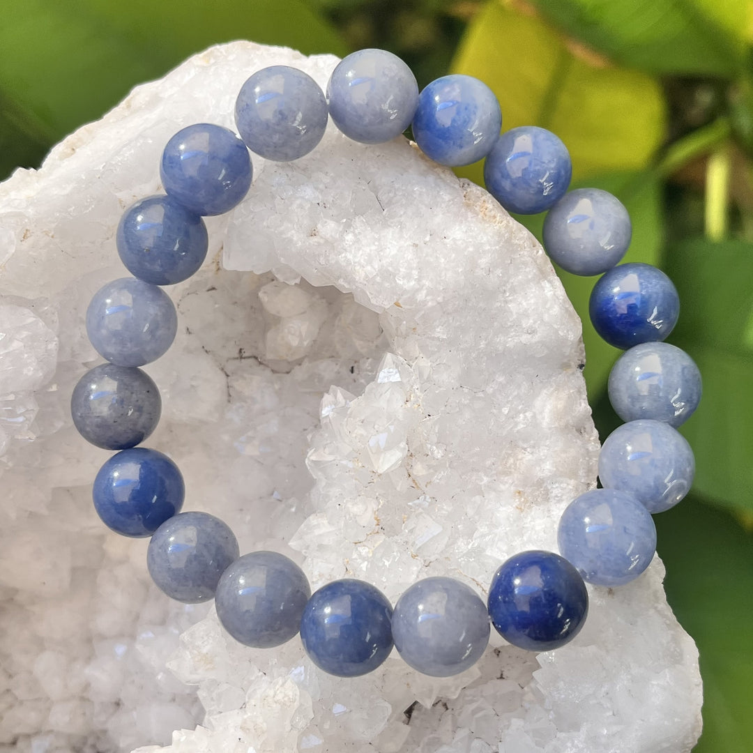 Bracelet Blue Aventurine 10 mm Beads | Carpe Diem With Remi