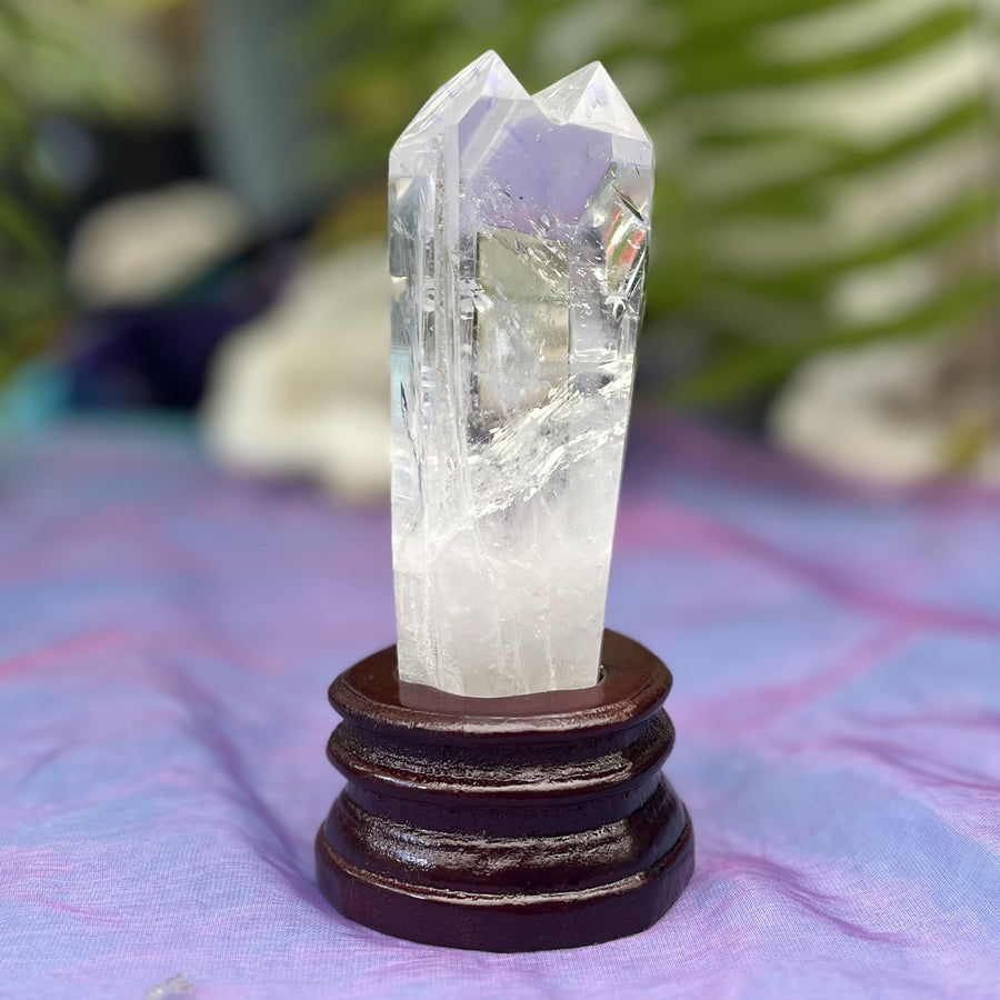 Clear Quartz Twin Point Light Refractions | Carpe Diem With Remi