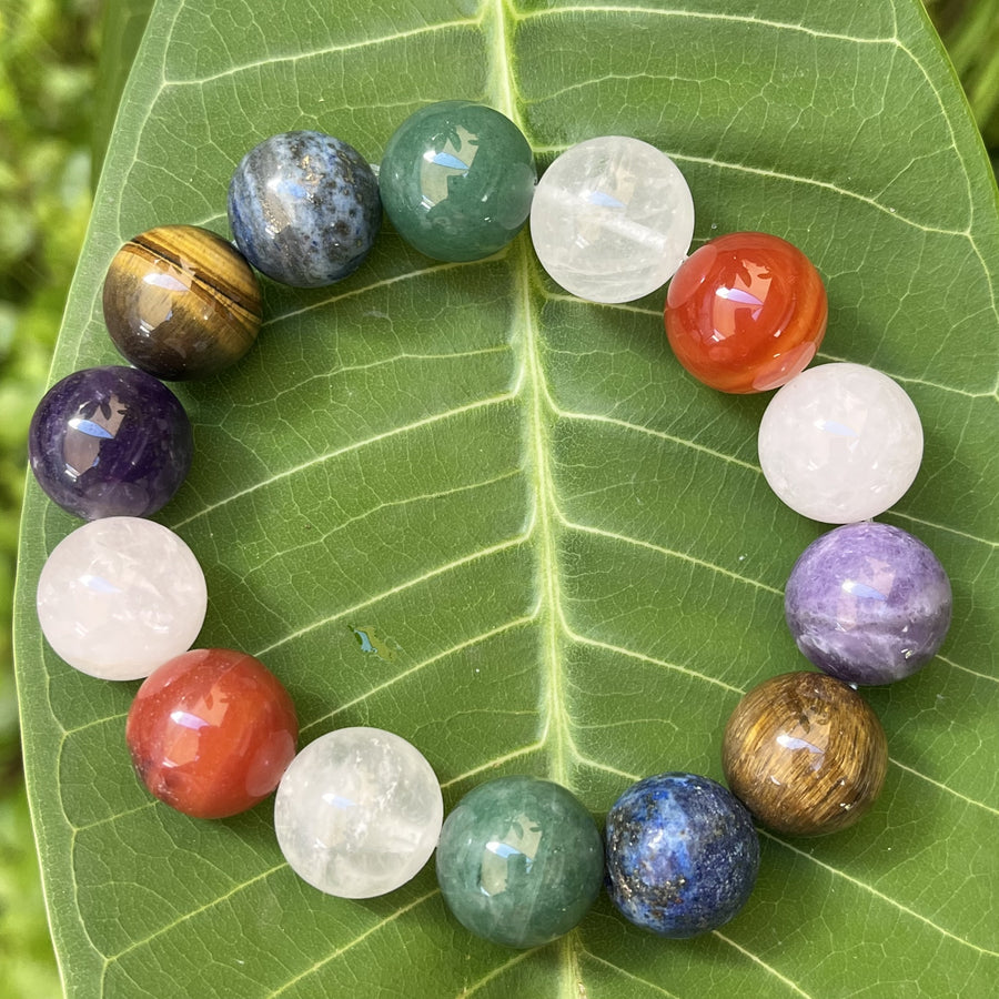 Bracelet Gemstones 16 mm Beads | Carpe Diem With Remi