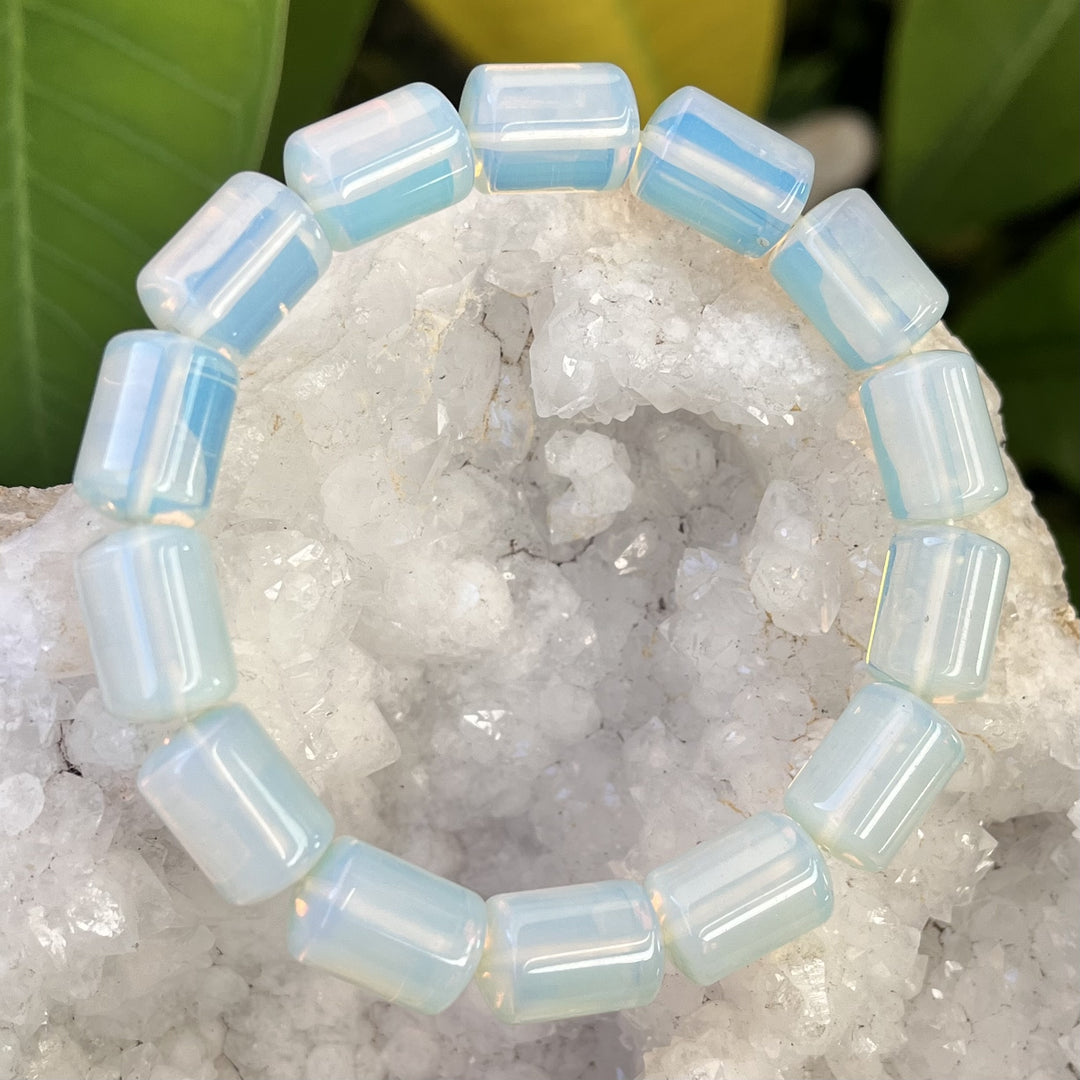 Bracelet Opalite Barrel Beads | Carpe Diem With Remi