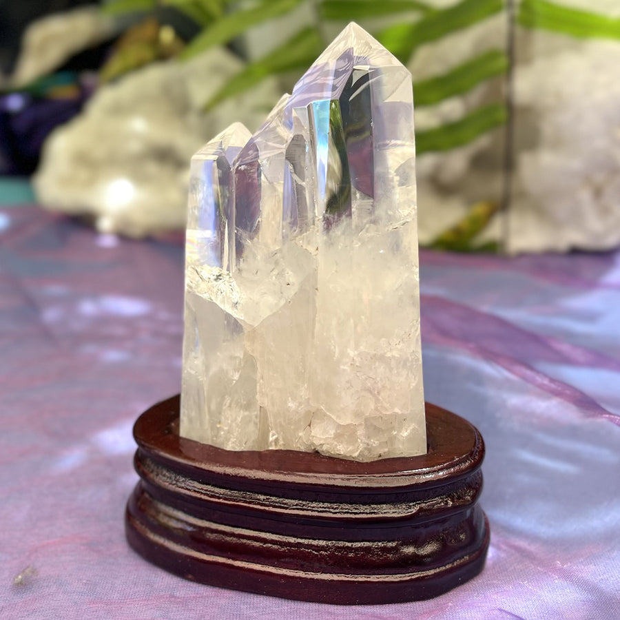 Clear Quartz Triple Point with Tabbys | Carpe Diem With Remi