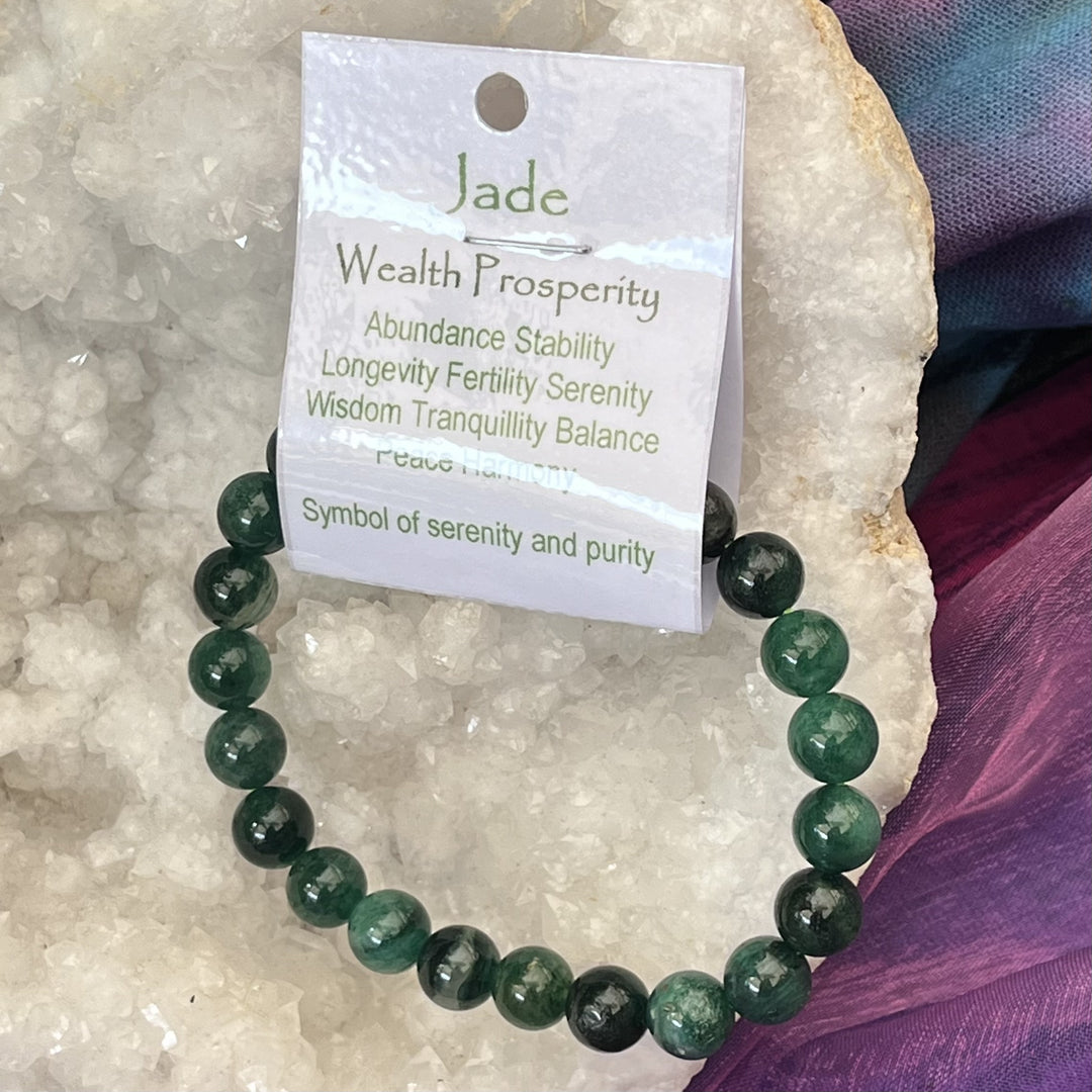 Bracelet Jade 8mm Beads