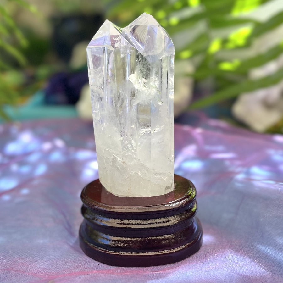 Clear Quartz Point Twin Lightbeam | Carpe Diem With Remi