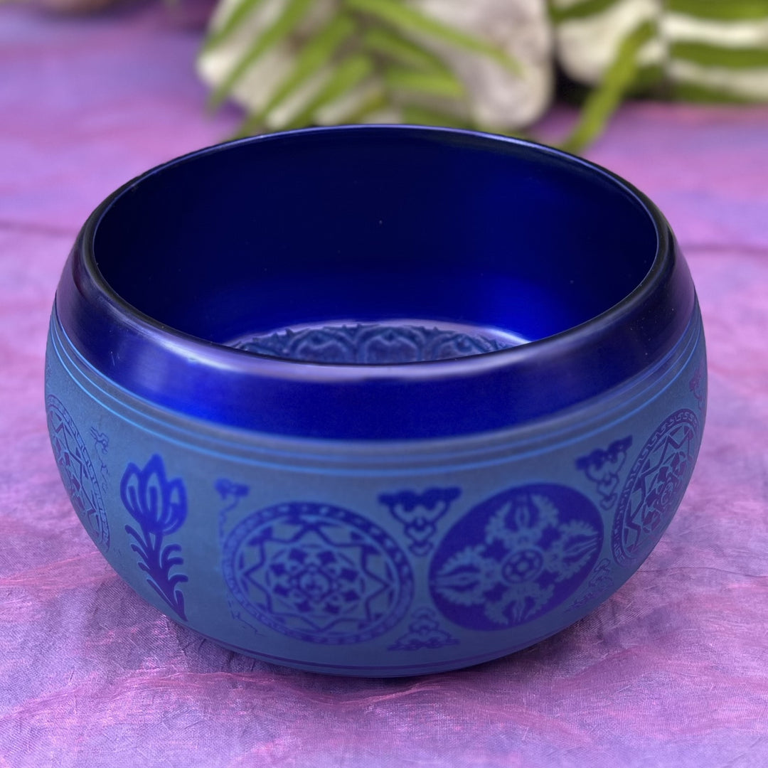 Singing Bowl Blue Vajra 14 cm