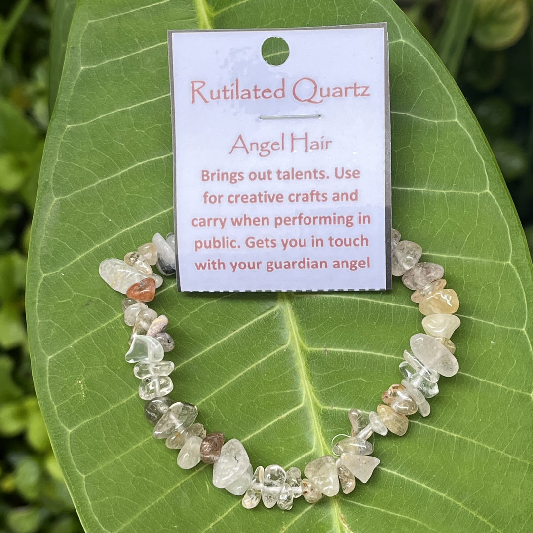 Bracelet Rutilated Quartz Chip