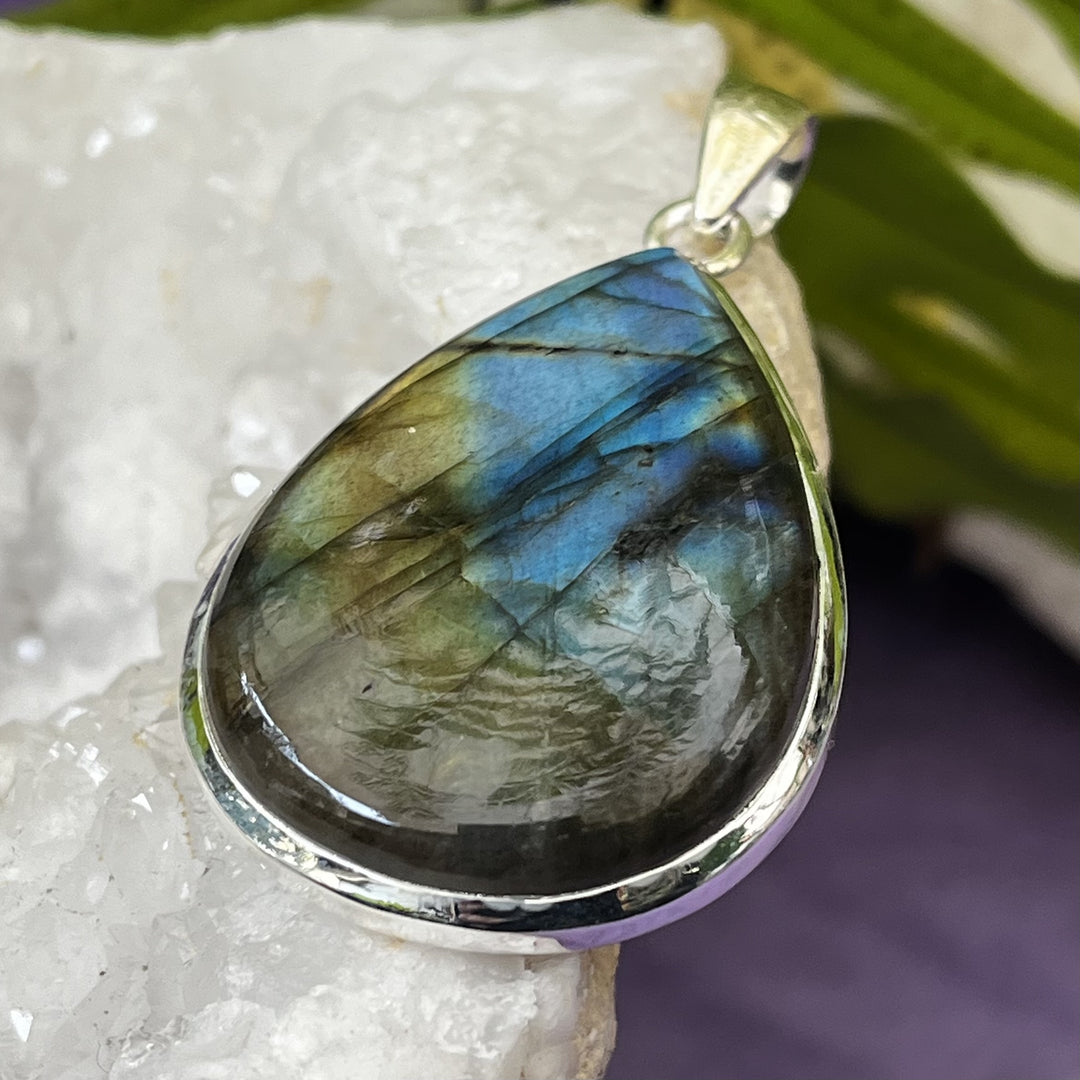 Pendant Labradorite Teardrop 5.5 cm | Carpe Diem With Remi