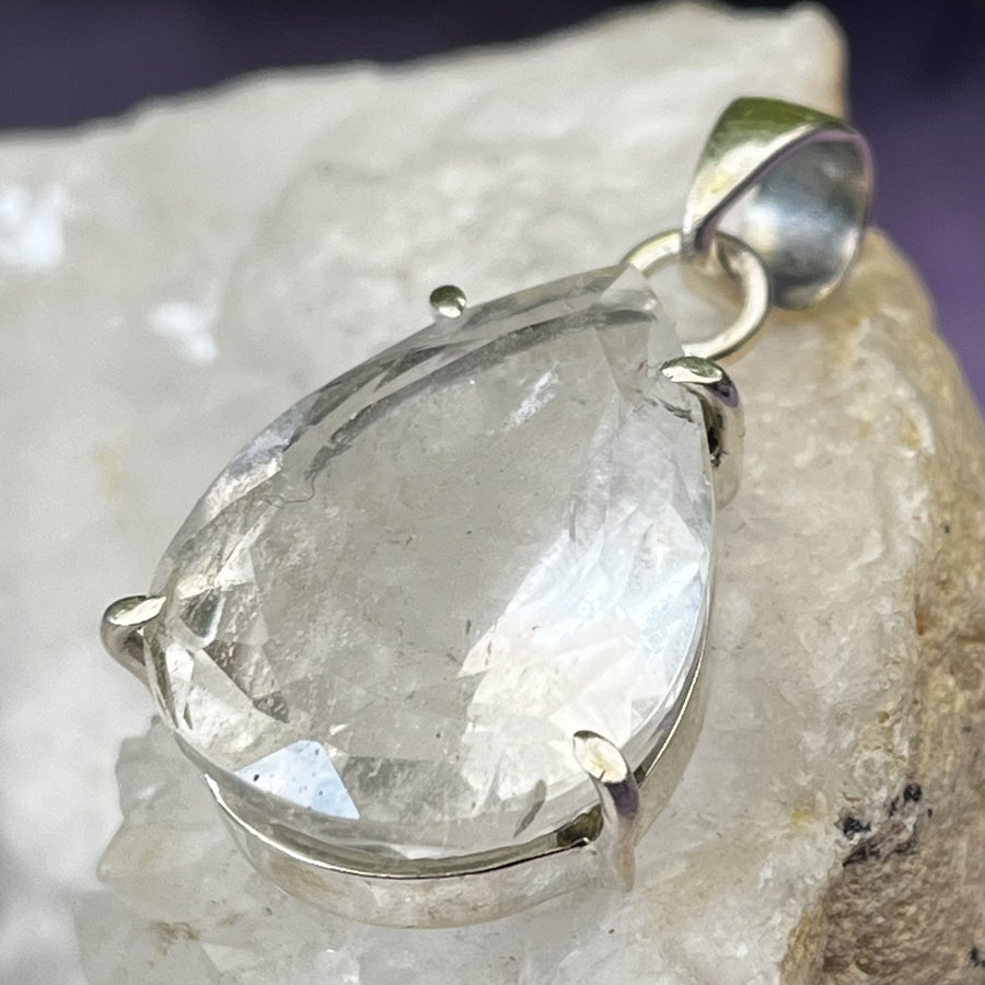 Pendant Satyaloka Pear-Cut Faceted 3.6 cm | Carpe Diem With Remi