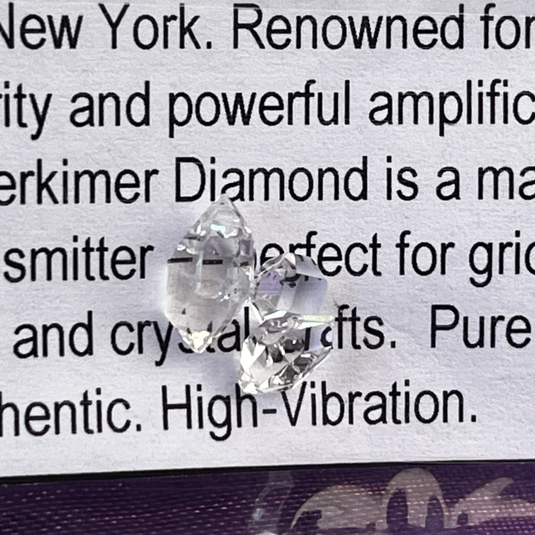 Herkimer Diamonds in Bag of 3 Genuine Mini