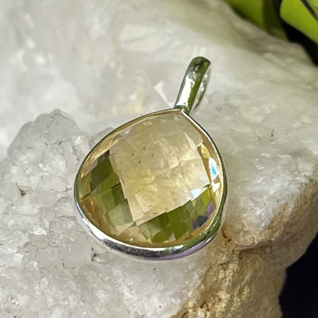 Pendant Citrine Teardrop Facet 2.4 cm | Carpe Diem With Remi