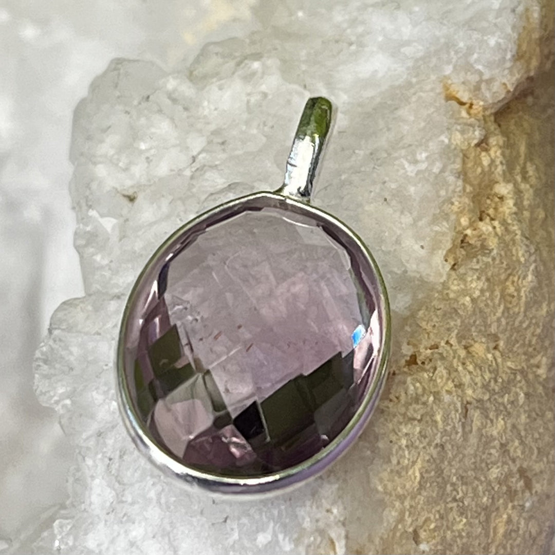 Pendant Amethyst Oval Facet 2.3 cm | Carpe Diem With Remi