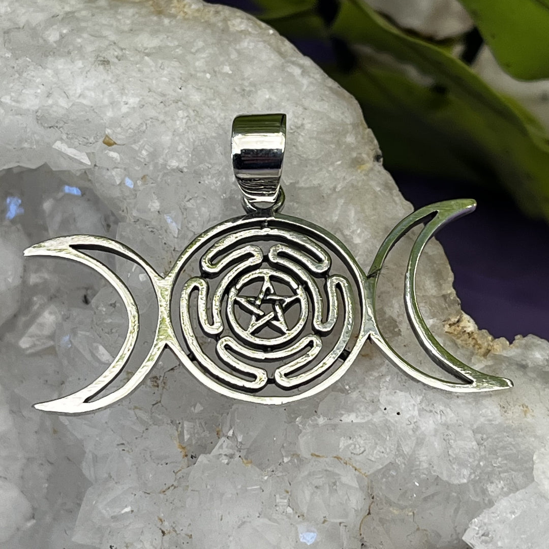 Pendant Hekate Triple Moon 3.8 cm | Carpe Diem With Remi