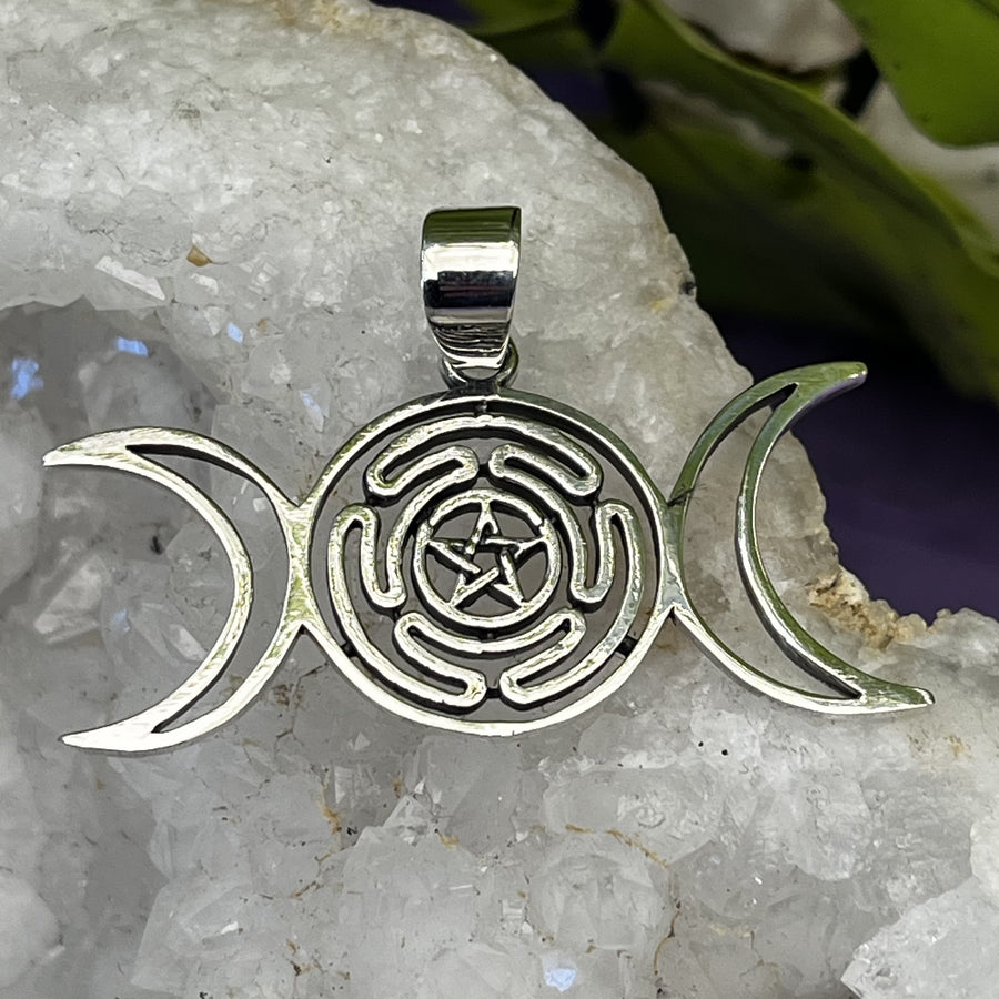 Pendant Hekate Triple Moon 3.8 cm | Carpe Diem With Remi