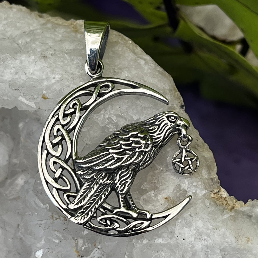 Pendant Raven Moon Celtic 3.4 cm | Carpe Diem With Remi