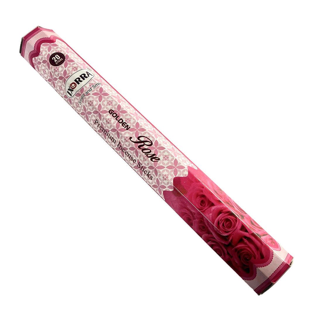 Ixorra Hex Golden Rose Incense Sticks 20g