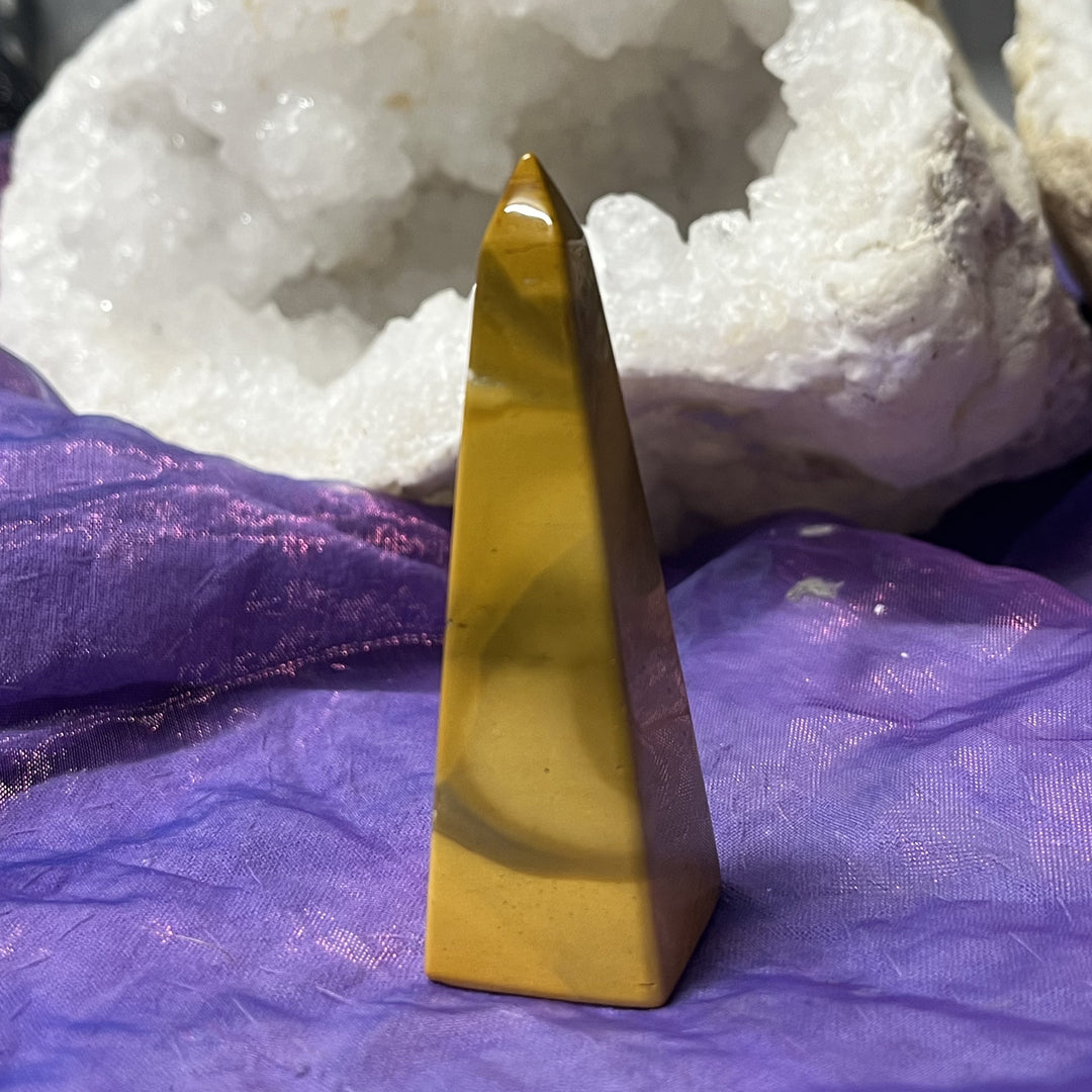 Obelisk Mookaite Yellow 7.5 cm | Carpe Diem With Remi