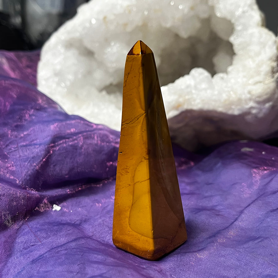 Obelisk Mookaite Yellow 7.8 cm | Carpe Diem With Remi