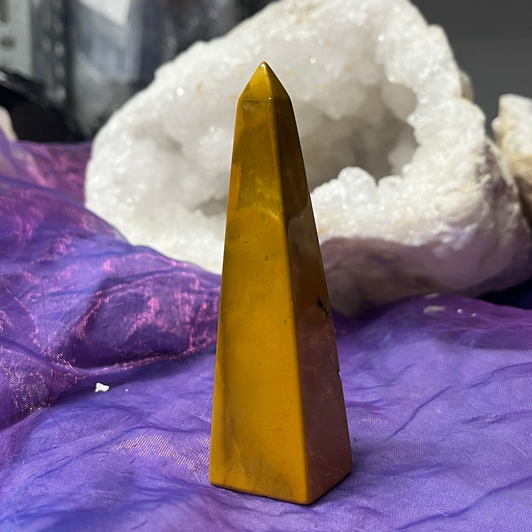 Obelisk Mookaite Yellow 9.0 cm | Carpe Diem With Remi